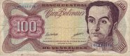 100 bolivares, 1998